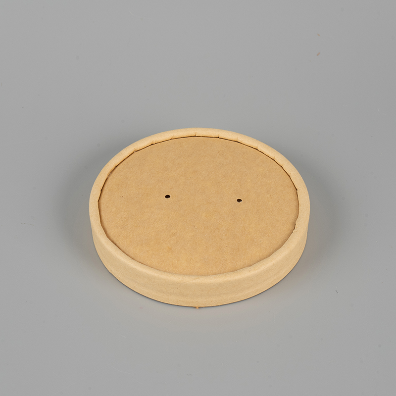 Jednorázové víko šálku polévky Kraft Paper